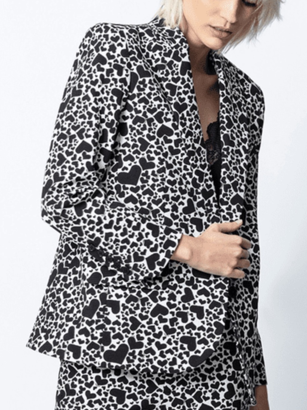 Zadig & Voltaire Viking Jac Coeur Jacket.